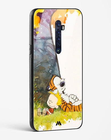 Calvin Hobbes Under Tree Glass Case Phone Cover (Oppo)