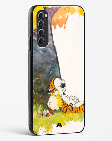 Calvin Hobbes Under Tree Glass Case Phone Cover (Oppo)