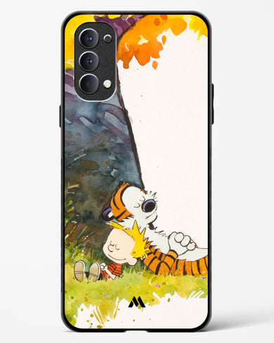 Calvin Hobbes Under Tree Glass Case Phone Cover (Oppo)