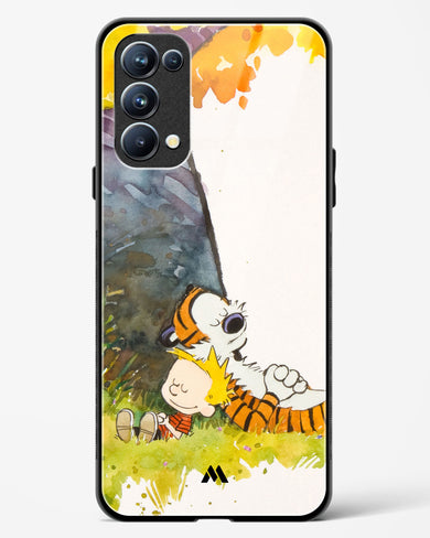 Calvin Hobbes Under Tree Glass Case Phone Cover (Oppo)