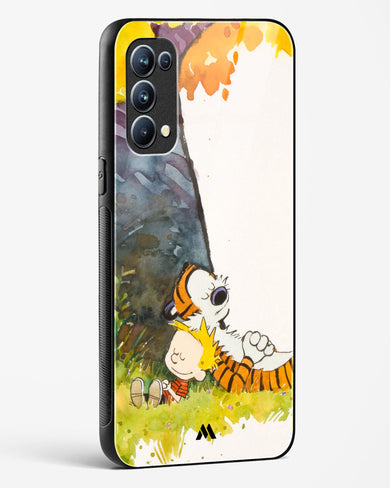 Calvin Hobbes Under Tree Glass Case Phone Cover (Oppo)