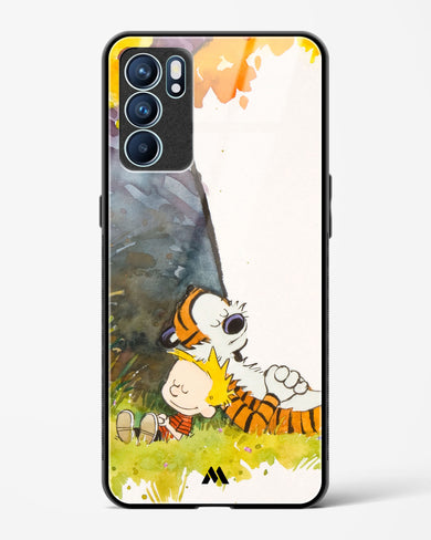 Calvin Hobbes Under Tree Glass Case Phone Cover (Oppo)