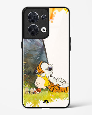 Calvin Hobbes Under Tree Glass Case Phone Cover (Oppo)