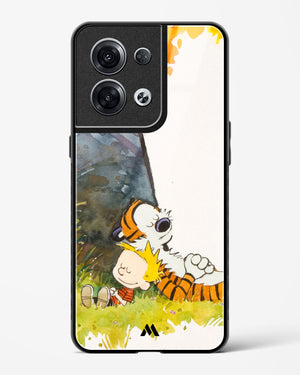 Calvin Hobbes Under Tree Glass Case Phone Cover (Oppo)