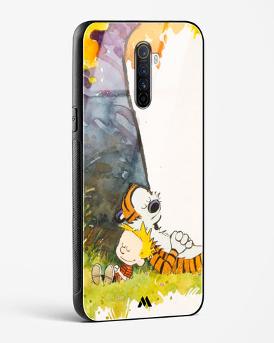 Calvin Hobbes Under Tree Glass Case Phone Cover (Oppo)