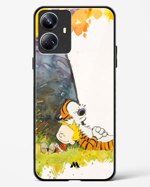 Calvin Hobbes Under Tree Glass Case Phone Cover (Realme)