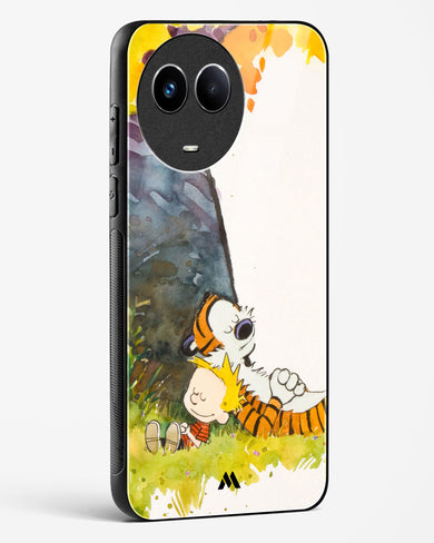 Calvin Hobbes Under Tree Glass Case Phone Cover (Realme)