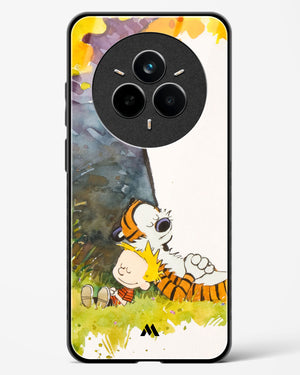 Calvin Hobbes Under Tree Glass Case Phone Cover (Realme)