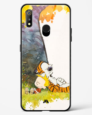Calvin Hobbes Under Tree Glass Case Phone Cover (Realme)