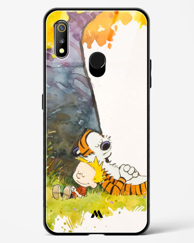 Calvin Hobbes Under Tree Glass Case Phone Cover-(Realme)