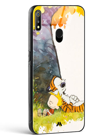 Calvin Hobbes Under Tree Glass Case Phone Cover-(Realme)