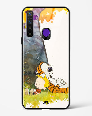 Calvin Hobbes Under Tree Glass Case Phone Cover-(Realme)