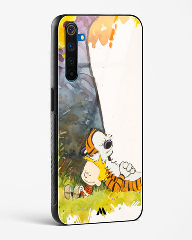 Calvin Hobbes Under Tree Glass Case Phone Cover (Realme)