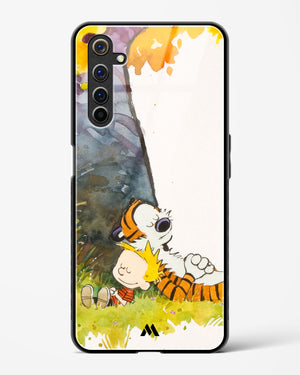 Calvin Hobbes Under Tree Glass Case Phone Cover-(Realme)