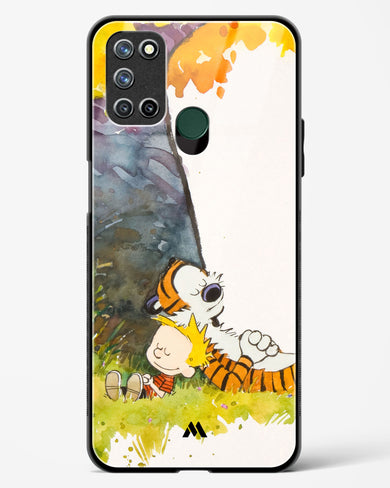 Calvin Hobbes Under Tree Glass Case Phone Cover-(Realme)