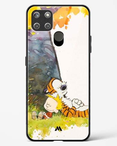 Calvin Hobbes Under Tree Glass Case Phone Cover (Realme)