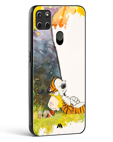 Calvin Hobbes Under Tree Glass Case Phone Cover (Realme)