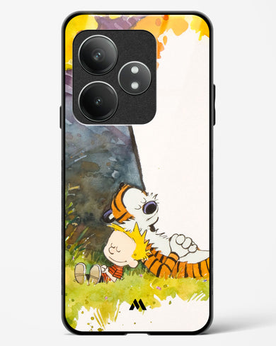 Calvin Hobbes Under Tree Glass Case Phone Cover (Realme)