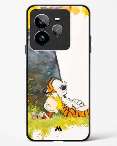 Calvin Hobbes Under Tree Glass Case Phone Cover (Realme)