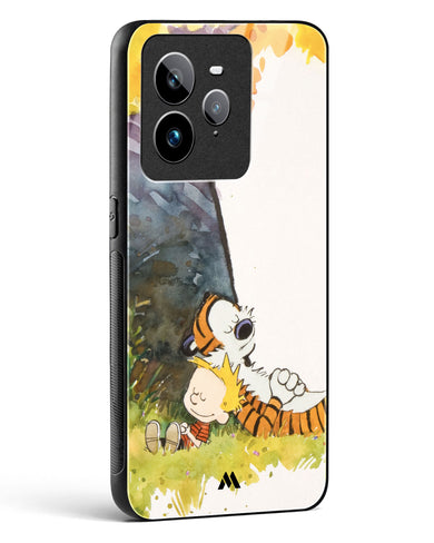 Calvin Hobbes Under Tree Glass Case Phone Cover (Realme)