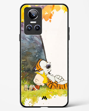 Calvin Hobbes Under Tree Glass Case Phone Cover-(Realme)