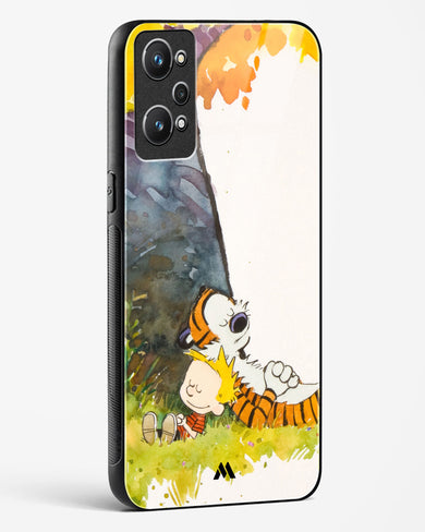 Calvin Hobbes Under Tree Glass Case Phone Cover (Realme)