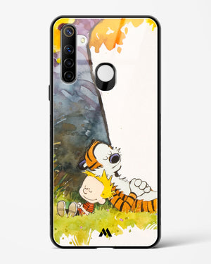 Calvin Hobbes Under Tree Glass Case Phone Cover-(Realme)