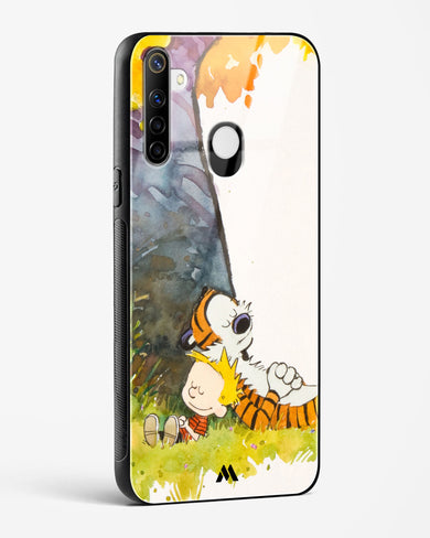 Calvin Hobbes Under Tree Glass Case Phone Cover (Realme)