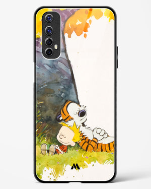 Calvin Hobbes Under Tree Glass Case Phone Cover (Realme)