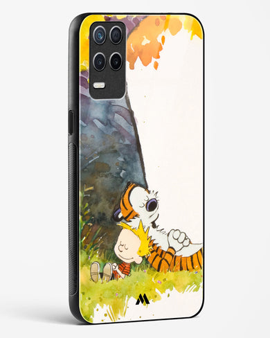 Calvin Hobbes Under Tree Glass Case Phone Cover (Realme)