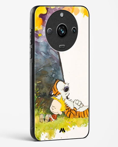 Calvin Hobbes Under Tree Glass Case Phone Cover (Realme)