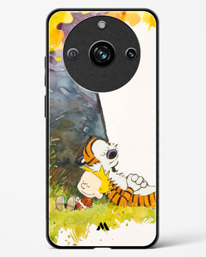 Calvin Hobbes Under Tree Glass Case Phone Cover (Realme)