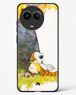 Calvin Hobbes Under Tree Glass Case Phone Cover (Realme)