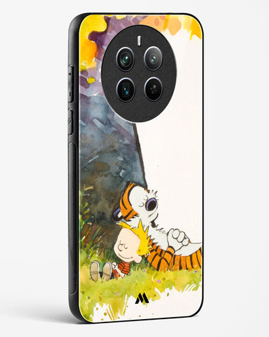 Calvin Hobbes Under Tree Glass Case Phone Cover (Realme)