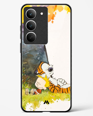 Calvin Hobbes Under Tree Glass Case Phone Cover (Realme)
