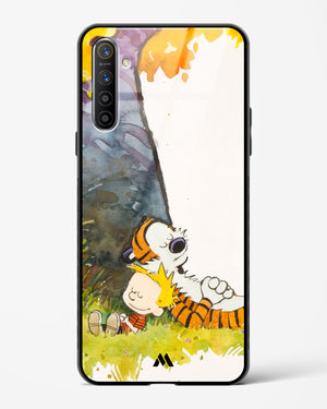Calvin Hobbes Under Tree Glass Case Phone Cover (Realme)