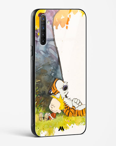 Calvin Hobbes Under Tree Glass Case Phone Cover-(Realme)