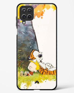 Calvin Hobbes Under Tree Glass Case Phone Cover-(Samsung)