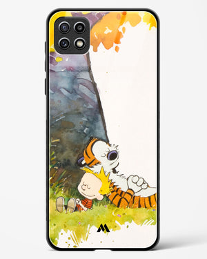 Calvin Hobbes Under Tree Glass Case Phone Cover-(Samsung)