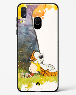 Calvin Hobbes Under Tree Glass Case Phone Cover (Samsung)