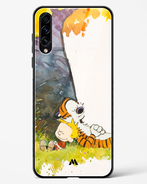 Calvin Hobbes Under Tree Glass Case Phone Cover (Samsung)