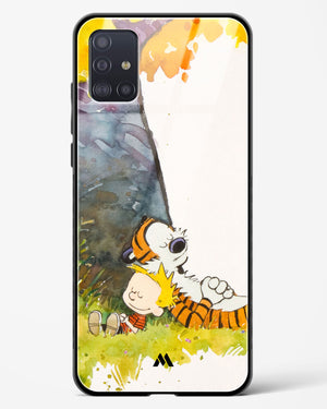 Calvin Hobbes Under Tree Glass Case Phone Cover-(Samsung)