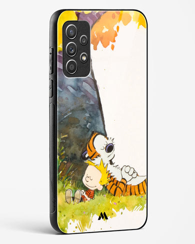 Calvin Hobbes Under Tree Glass Case Phone Cover-(Samsung)