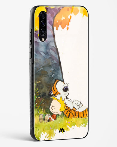 Calvin Hobbes Under Tree Glass Case Phone Cover-(Samsung)