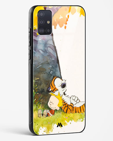 Calvin Hobbes Under Tree Glass Case Phone Cover-(Samsung)