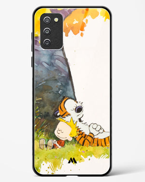 Calvin Hobbes Under Tree Glass Case Phone Cover-(Samsung)