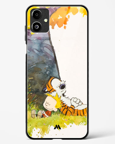 Calvin Hobbes Under Tree Glass Case Phone Cover-(Samsung)