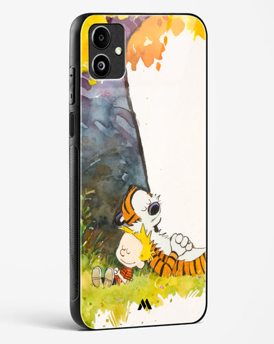 Calvin Hobbes Under Tree Glass Case Phone Cover-(Samsung)