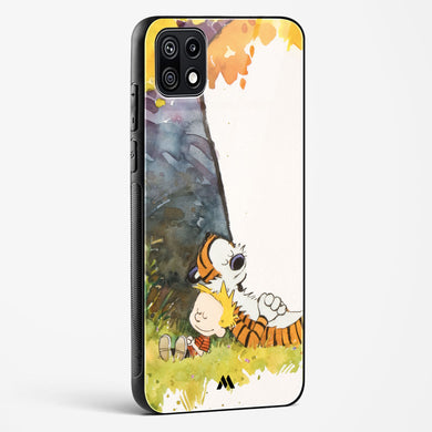 Calvin Hobbes Under Tree Glass Case Phone Cover (Samsung)