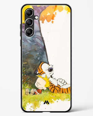 Calvin Hobbes Under Tree Glass Case Phone Cover-(Samsung)